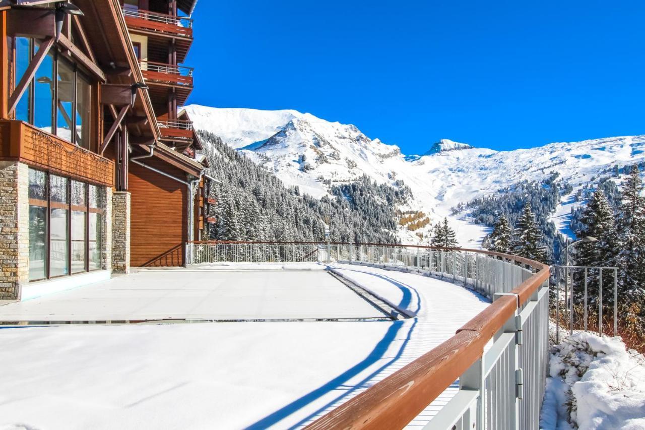 South Facing 2-Bed Apartment With Fireplace, Terrasses Deos Flaine Extérieur photo