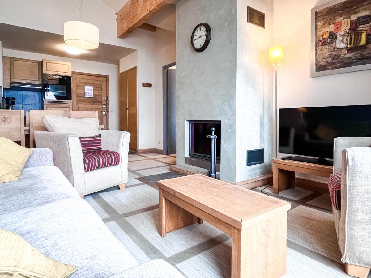 South Facing 2-Bed Apartment With Fireplace, Terrasses Deos Flaine Extérieur photo