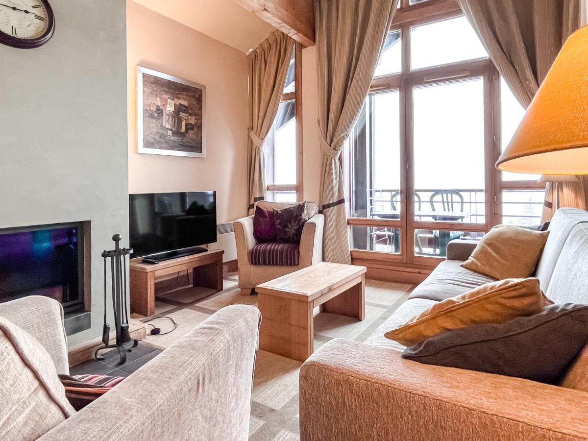 South Facing 2-Bed Apartment With Fireplace, Terrasses Deos Flaine Extérieur photo