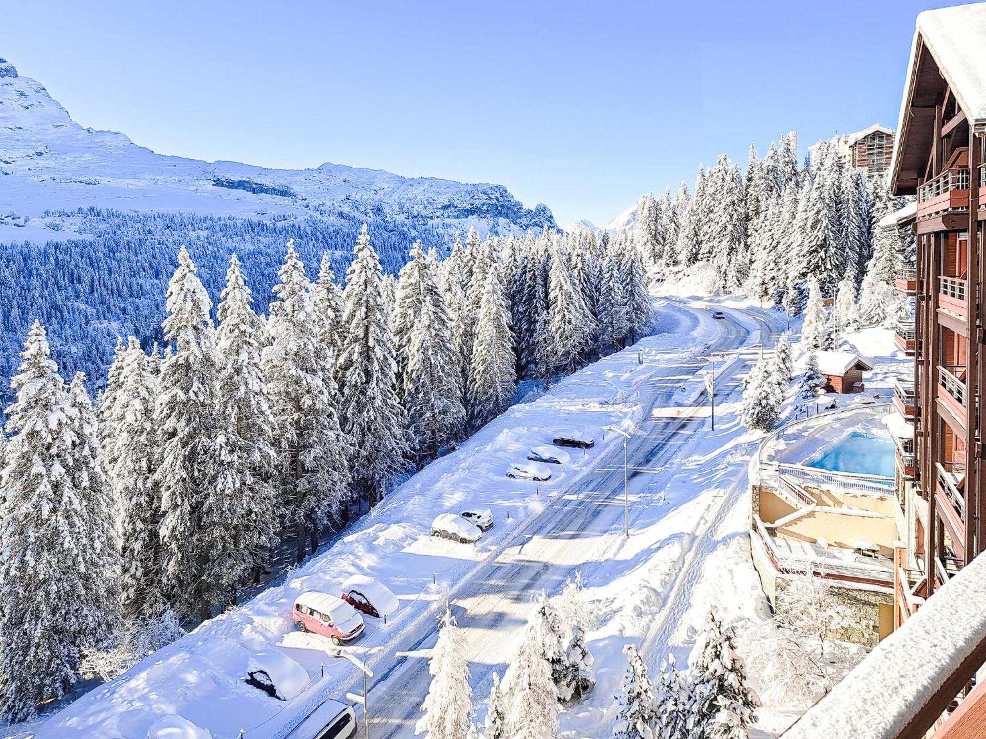 South Facing 2-Bed Apartment With Fireplace, Terrasses Deos Flaine Extérieur photo